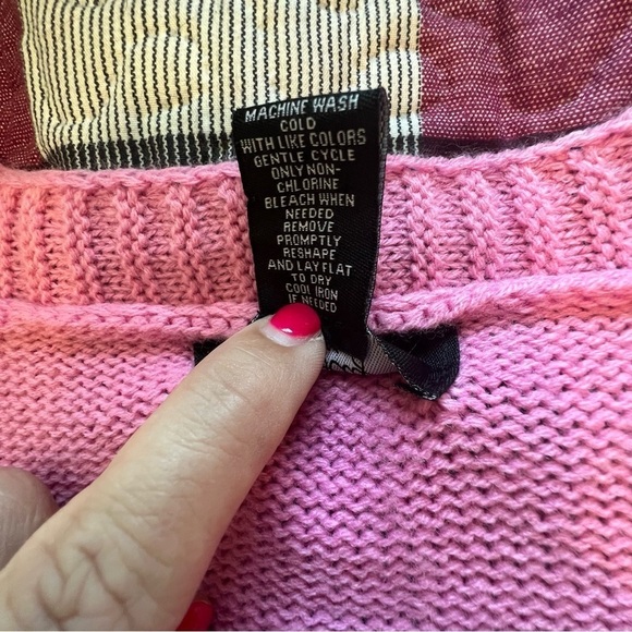 Just Polly Oversized Pink and White Daisy Floral Cardigan Women’s Size S - Picture 10 of 10